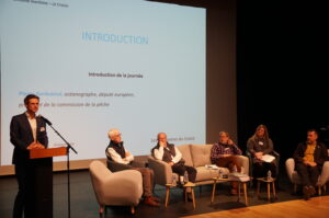 Session 6 - Archéologie et savoir-faire des populations littorales. Ouverture par Pierre Karleskind et Guy Saupin. Cli. OPCI