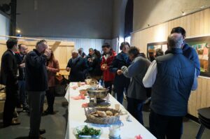 Le buffet des intervenants. Cli. OPCI