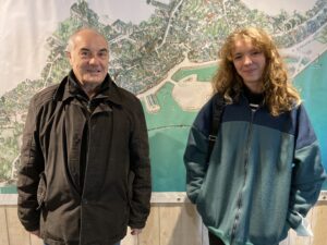 Les scénographes de l'espace d'exposition, Philippe Lacroix et Lilla Marillaud. Cli. OPCI